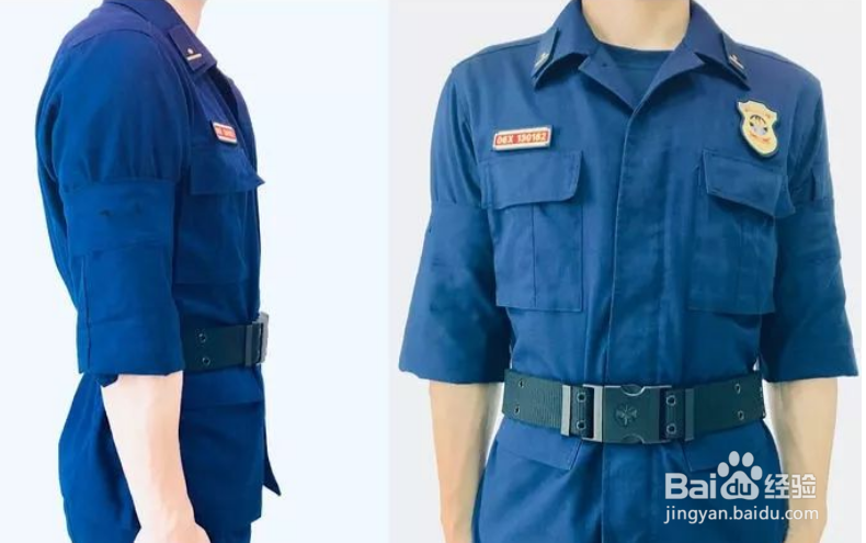 作训服怎么挽袖子