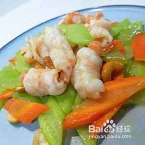 腰果黄瓜虾仁–敲虾