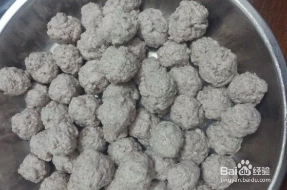 自制肉丸子的做法?