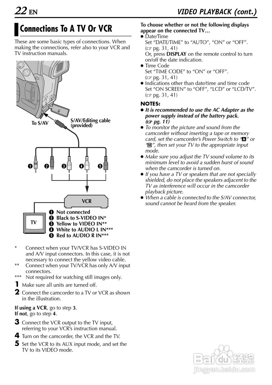 胜利JVC GR-D200数码摄像机使用说明书:[3]