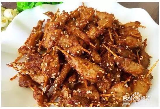 家常做法牙签肉
