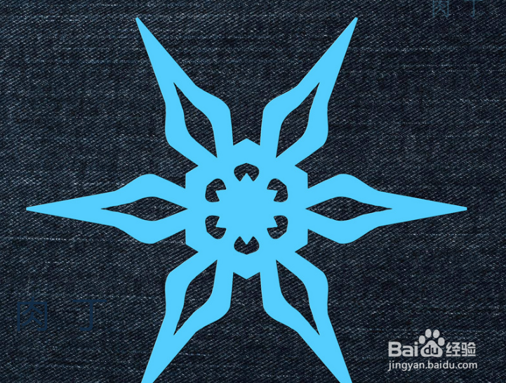 漂亮的六瓣剪纸雪花图解
