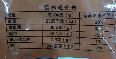 教你如何看懂美食包装袋上的营养成分表