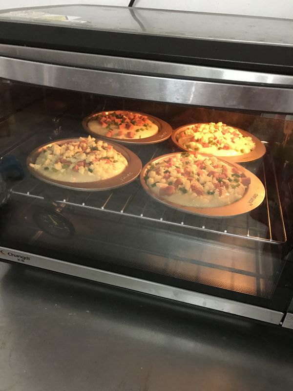 葱香芝士火腿面包