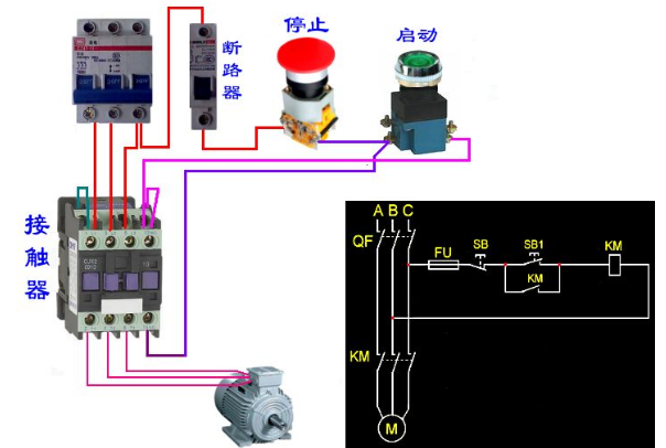 三相多极变速电动机的接线图