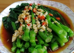 蒜香耗油甜菜心的做法