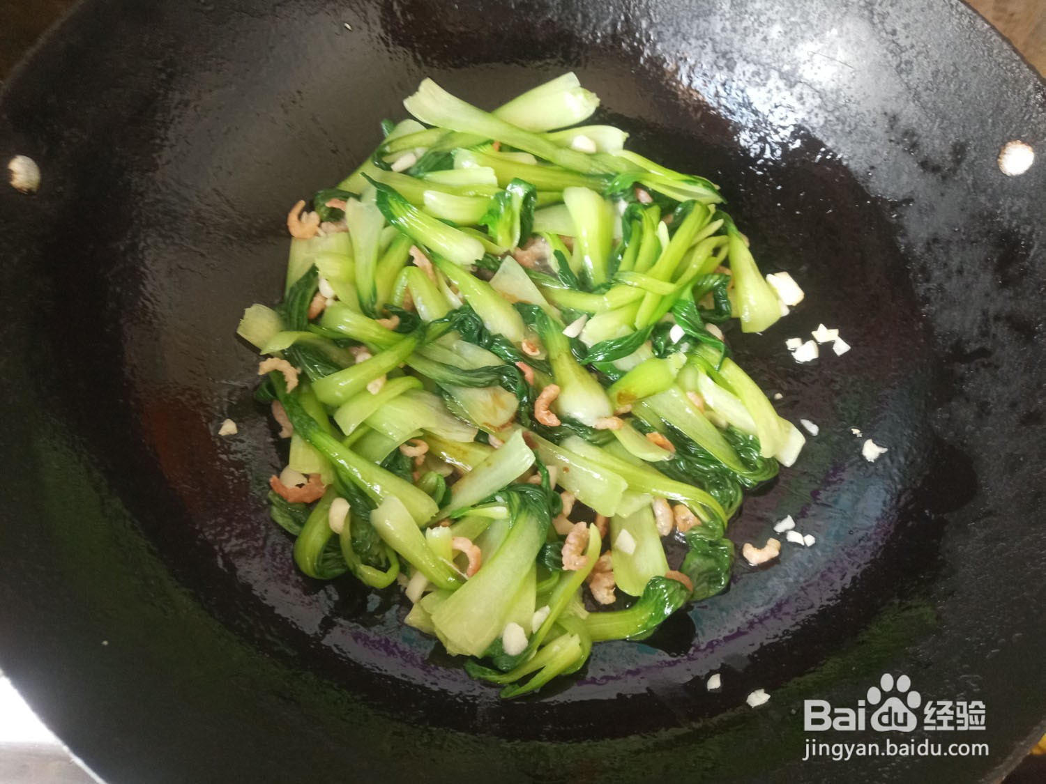 海米油菜的做法