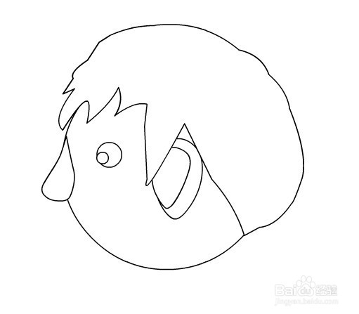 flash绘制扁平人物侧面头部