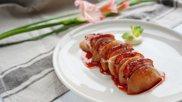 甜梨石榴烤鸭胸