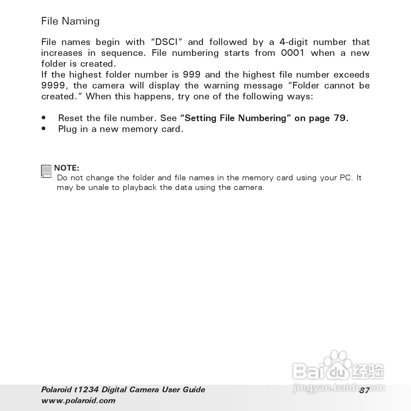 宝丽来Polaroid t1234数码相机使用说明书:[9]