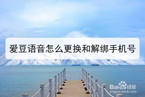 爱豆语音怎么更换和解绑手机号