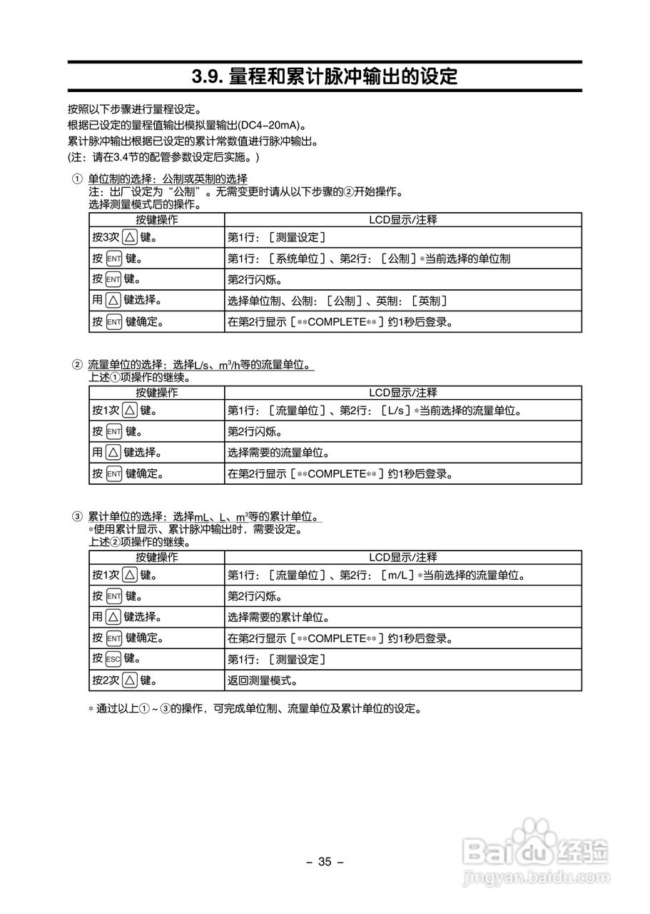 富士电机FLR/FLS/FLY超声波流量计使用说明书:[5]