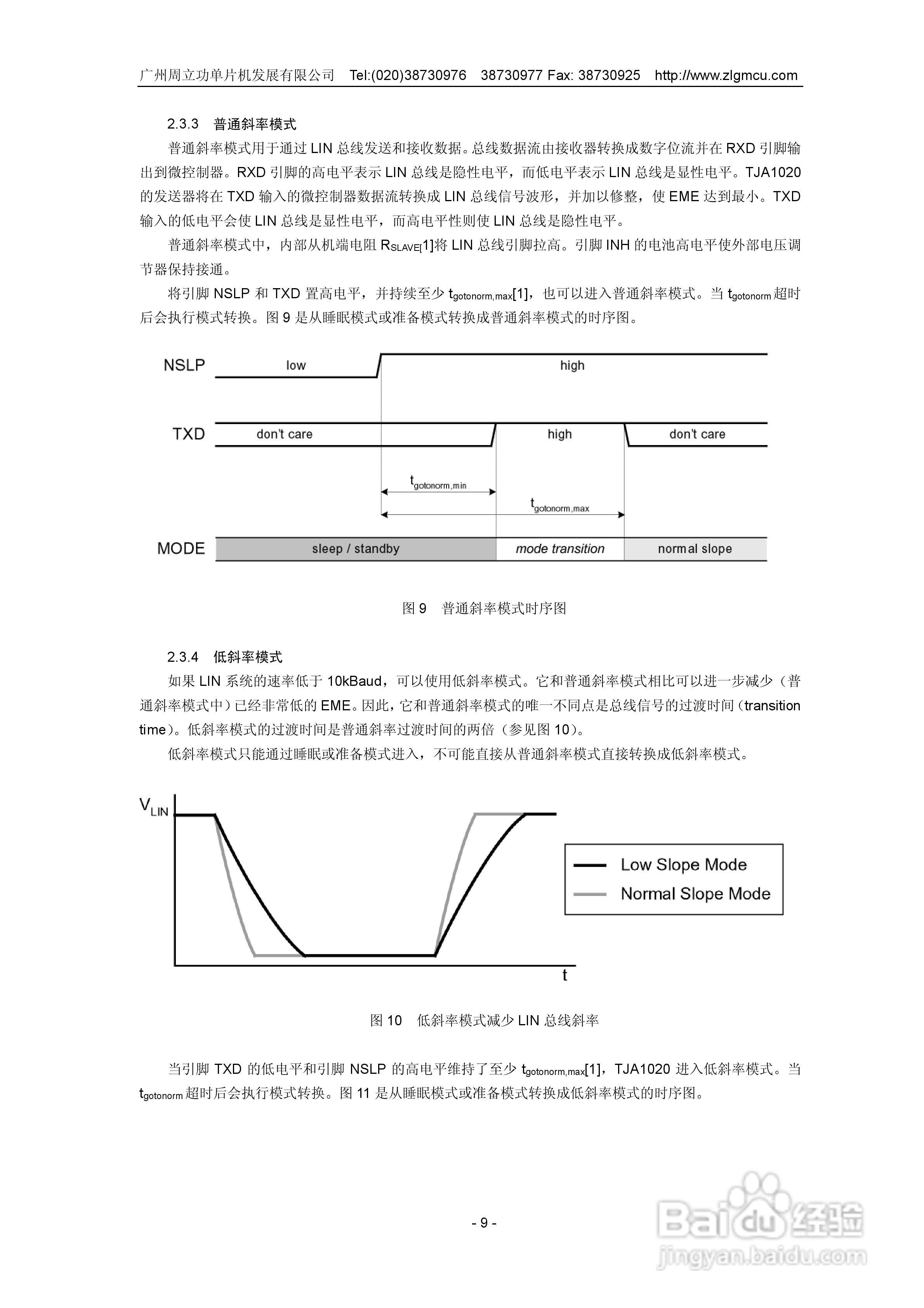 周立功TJA1020 LIN收发器说明书:[1]