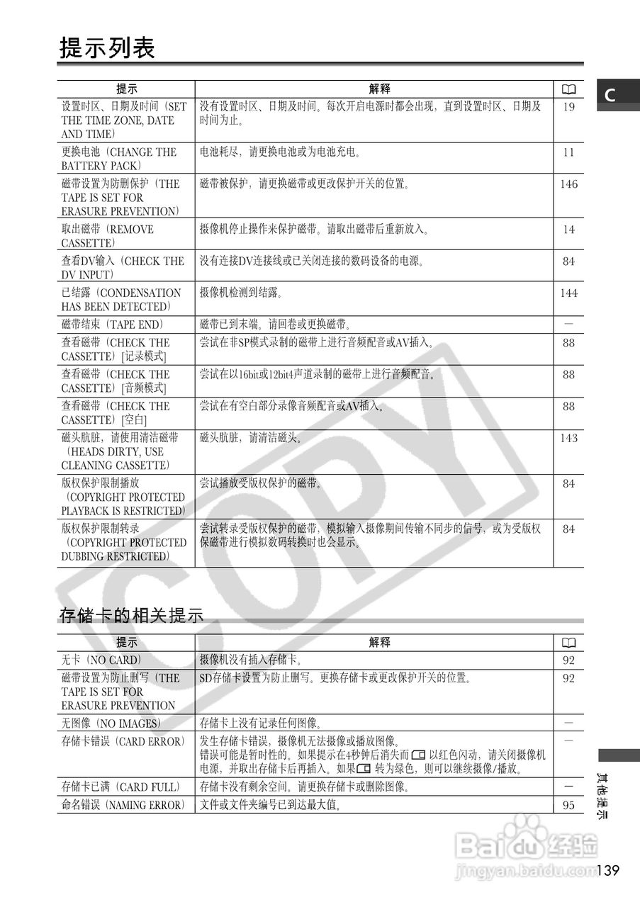佳能MVX250i数码摄像机使用说明书:[14]
