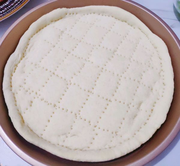 咸蛋黄培根披萨