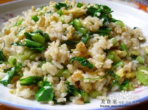 芥蓝蛋炒饭