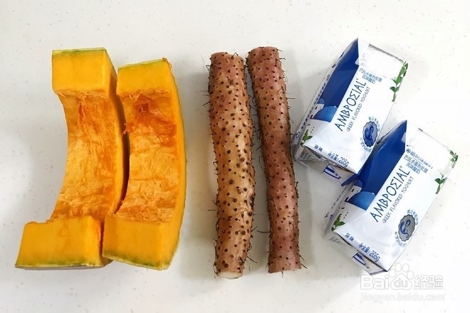 南瓜山药酸奶糊