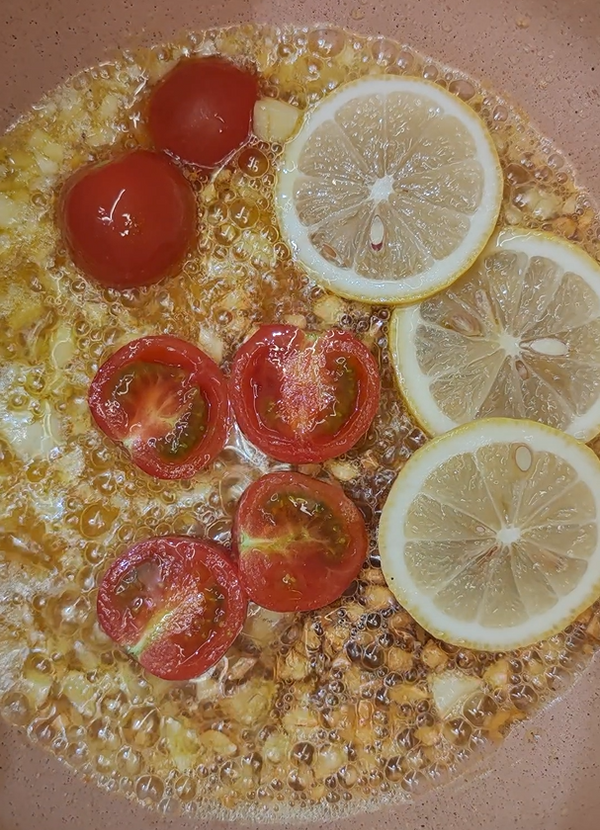 柠檬蒜香三文鱼