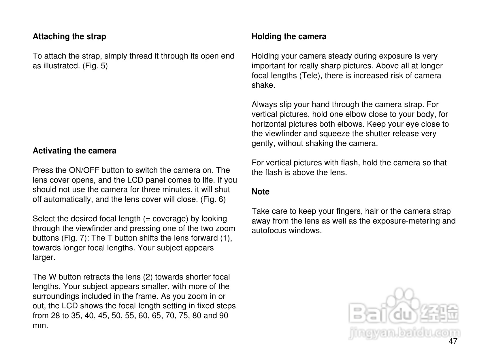 Rollei Prego 90AF型数码相机使用说明书:[5]