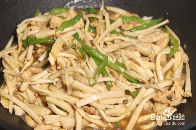 杏鲍菇炒鸡胸肉丝