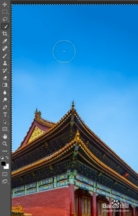 如何用PS制作动感天空效果