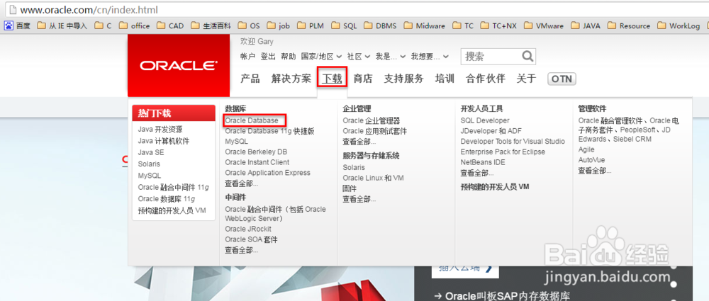 如何下载oracle数据库安装文件