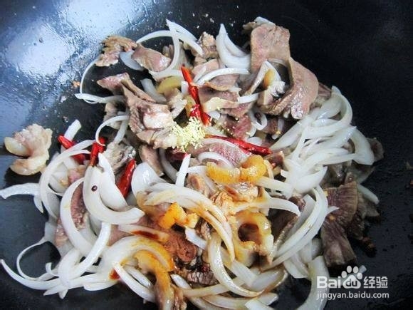 家常菜爆炒牛头肉的做法