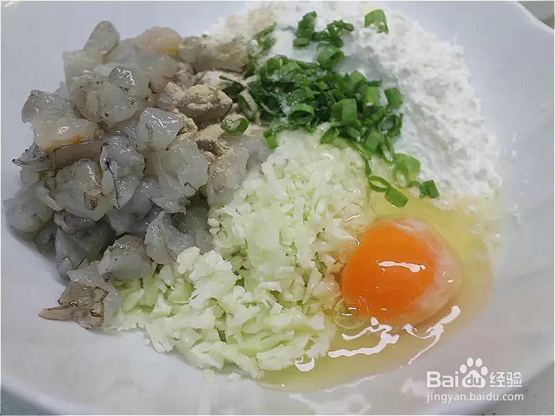 怎样做出家常菜系列之花菜虾仁煎饼