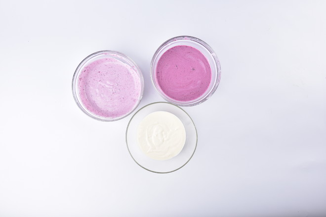 渐变蓝莓冻芝士蛋糕