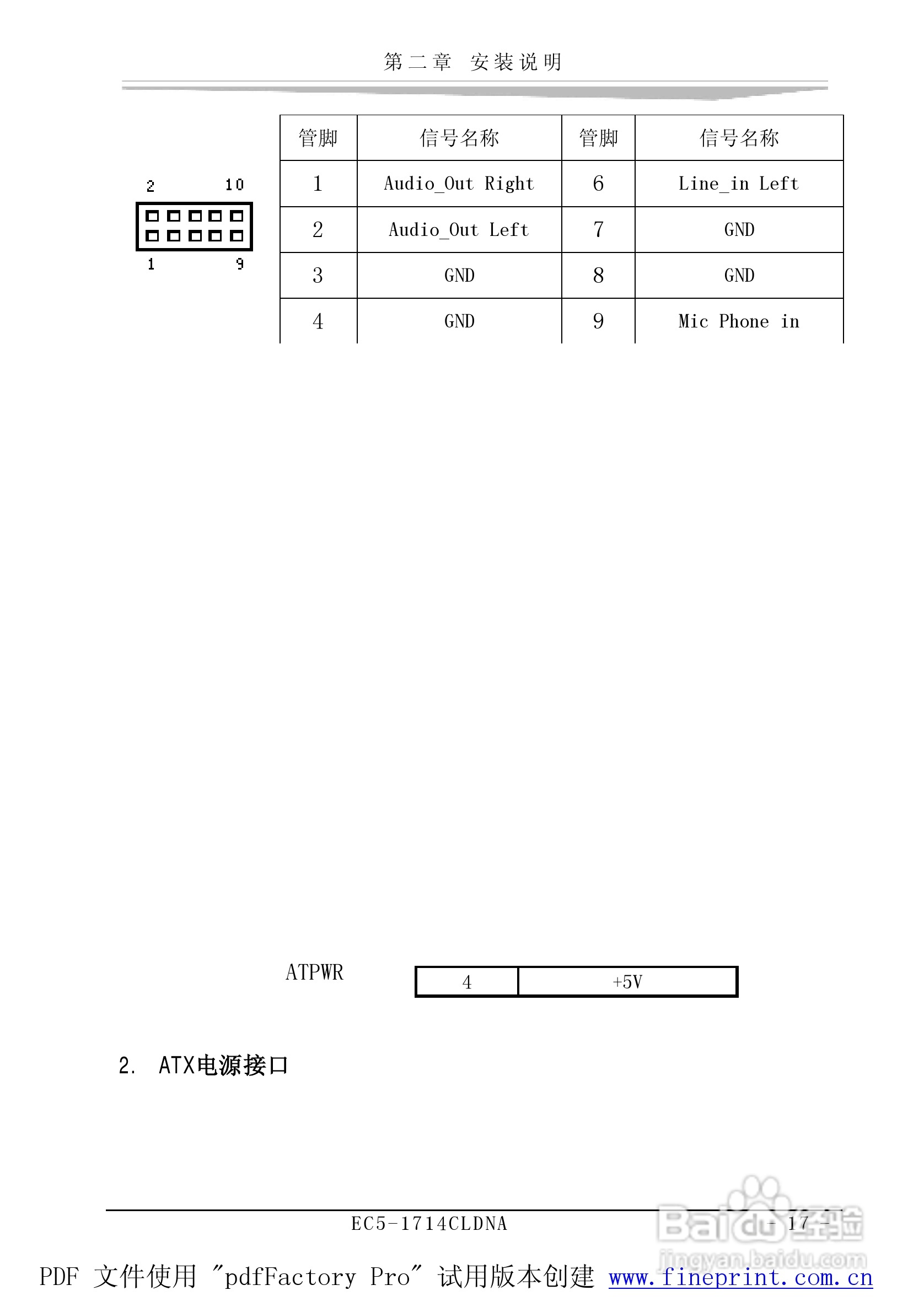 研祥EC5-1714CLDNA-A0工业级CPU板卡说明书:[3]