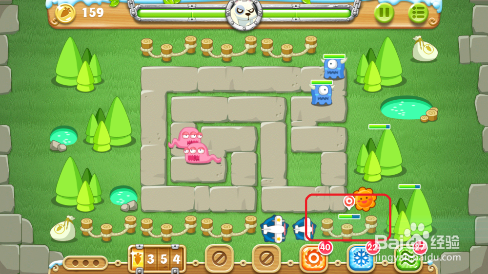 保卫萝卜2 地下庄园主题：[5]D13水晶、金萝卜