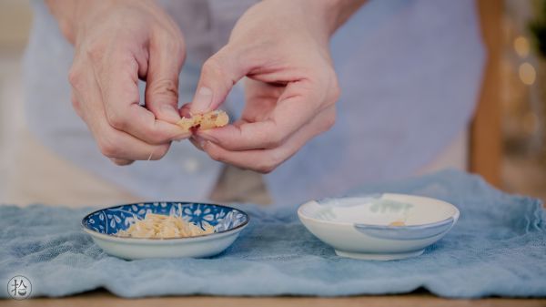 浇汁干贝土豆圆