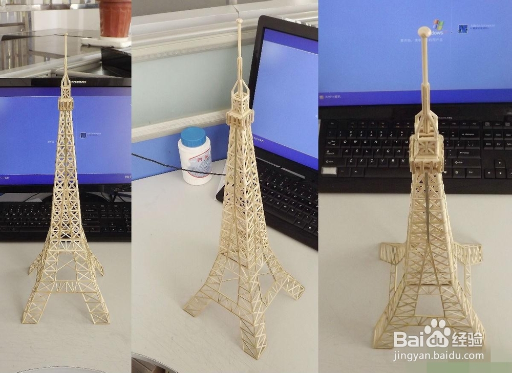烧烤竹签如何DIY埃菲尔铁塔