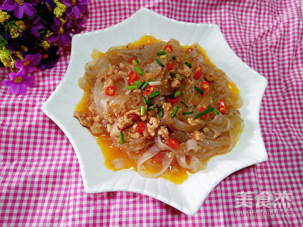 粉条炒肉末的做法