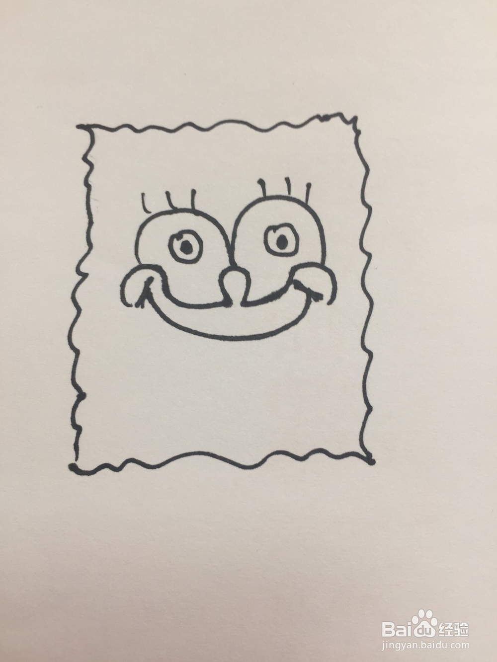 海绵宝宝的简笔画