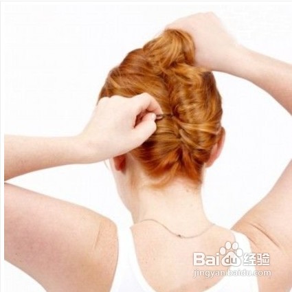 法国优雅的发髻盘发步骤