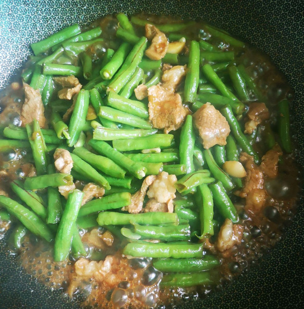 旺火焖烧豇豆角