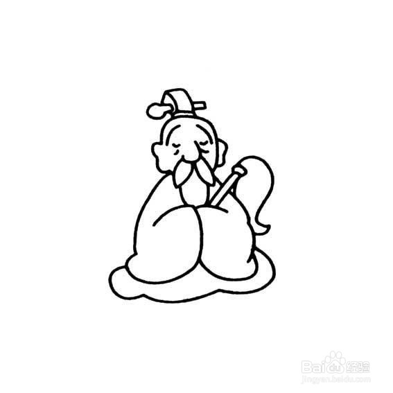 太上老君的简笔画