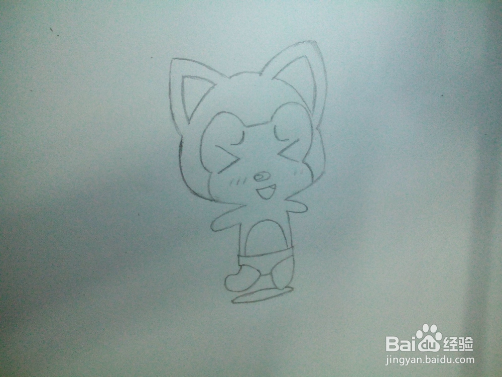 如何画 呆萌阿狸