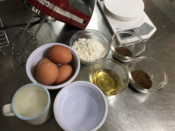 咖啡大理石纹戚风蛋糕