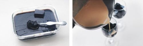 自制仙草奶茶冻