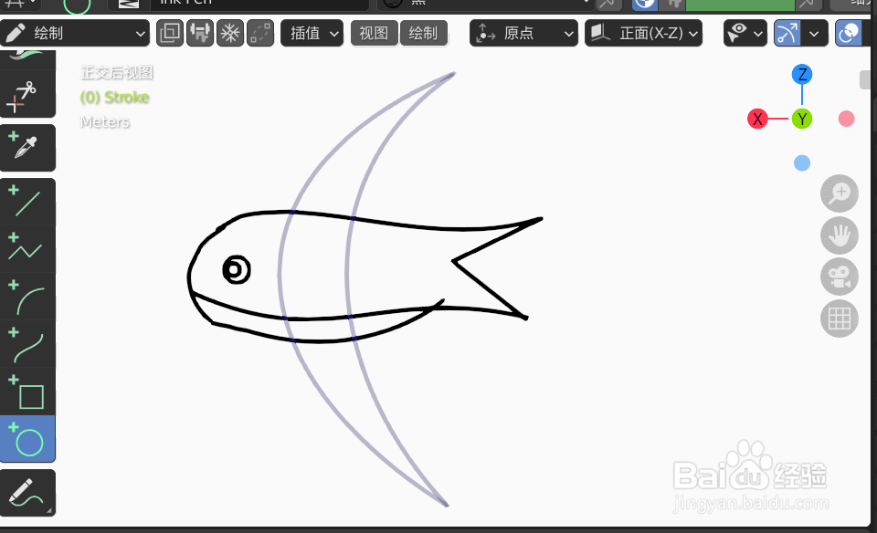 如何使用blender2.9设计黑燕子飞行的2D简图模型