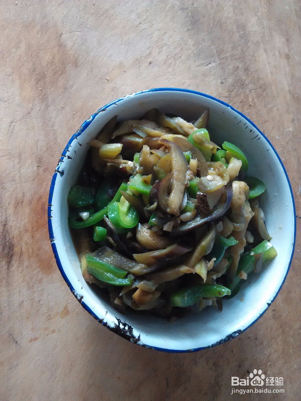 家常大辣椒丝炒茄子丝