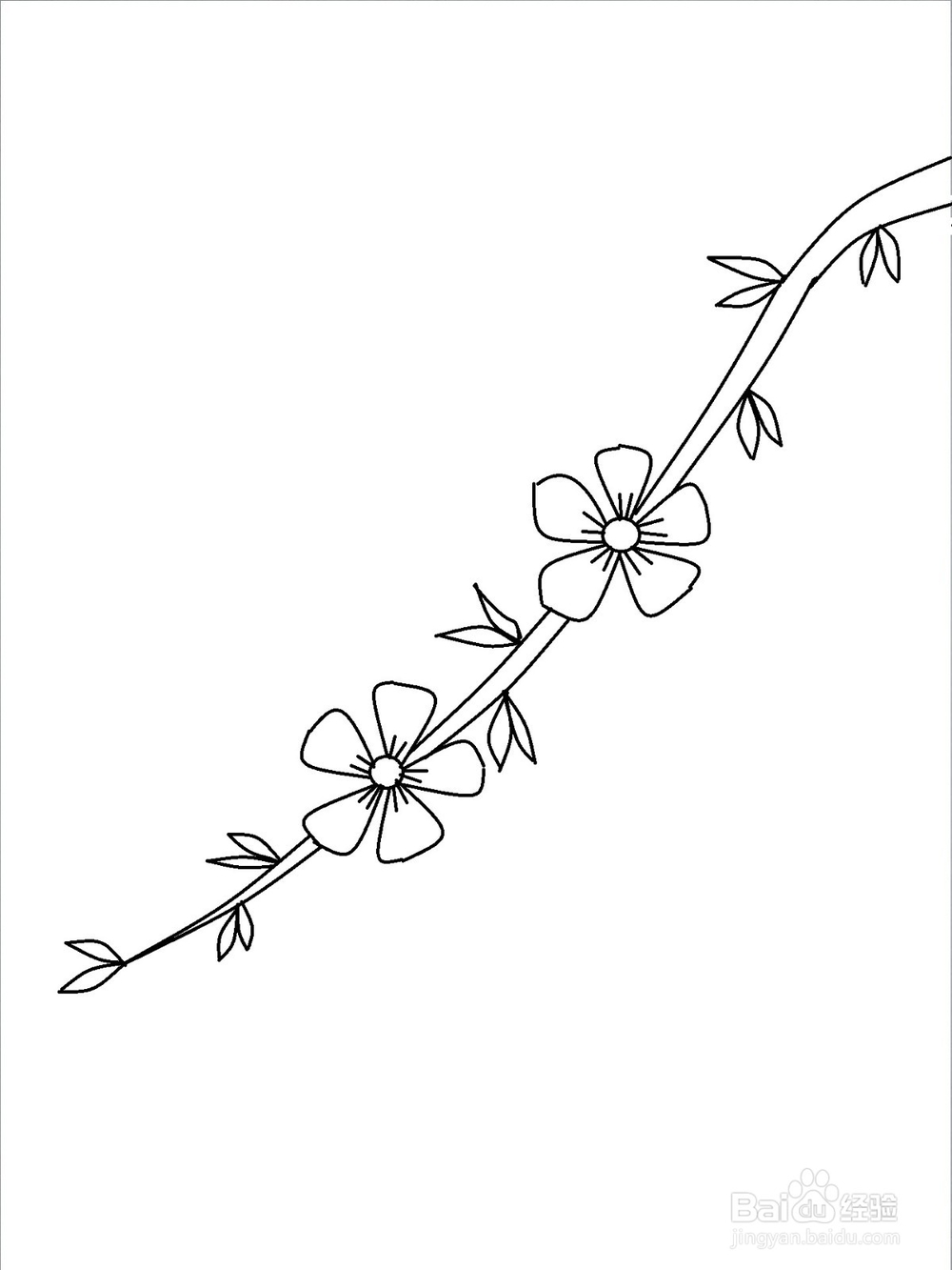 春天桃花的画法