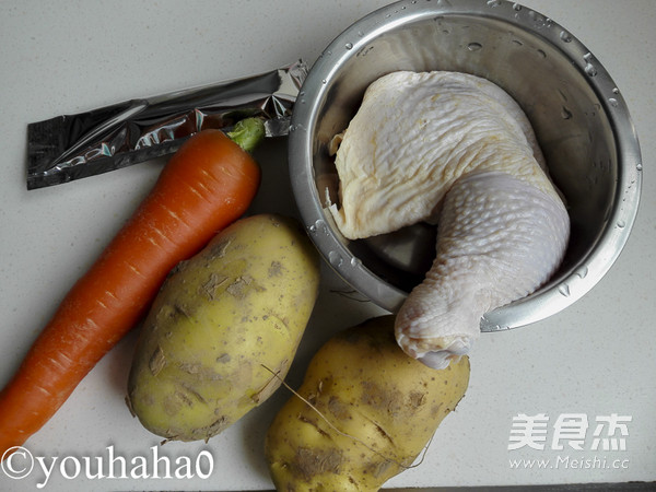 咖喱鸡腿盖浇饭