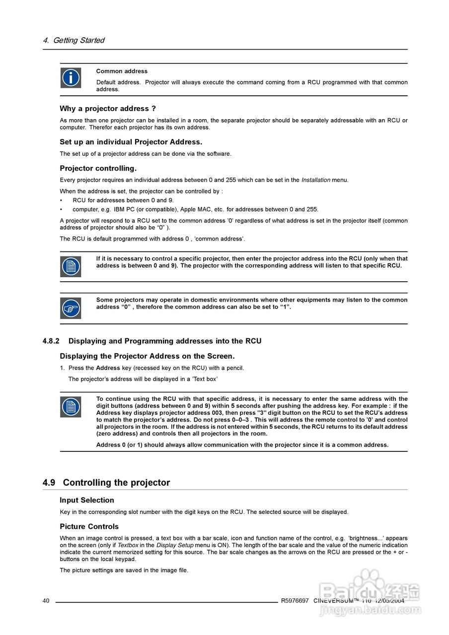 Barco巴可 Cine VERSUM 110投影机说明书:[5]
