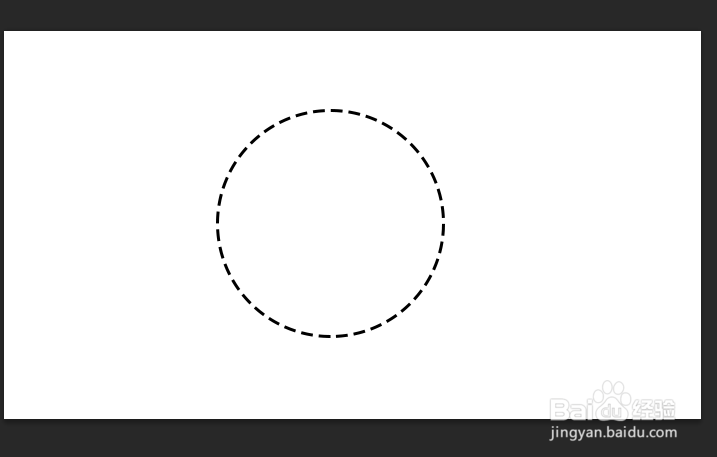 PS如何绘制虚线圆形轮廓