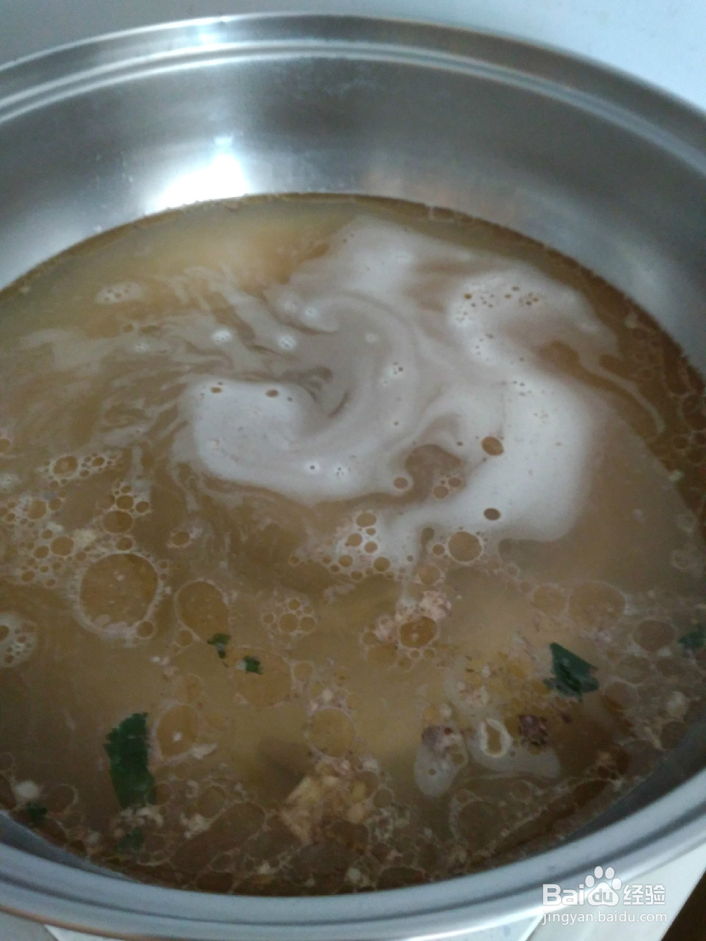 早餐羊骨汤煮挂面技巧