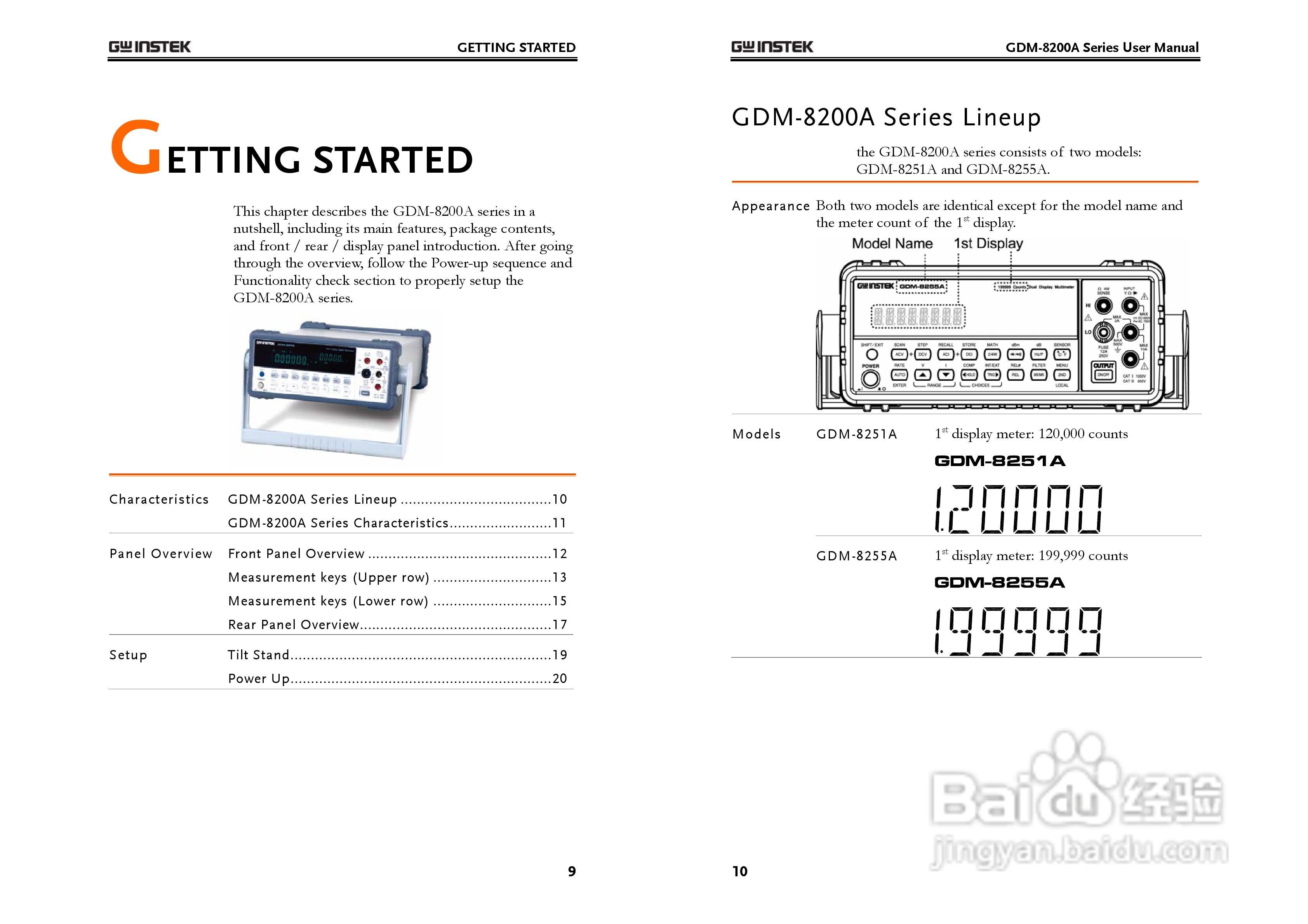 固纬GDM-8251A数字万用表使用说明书:[1]