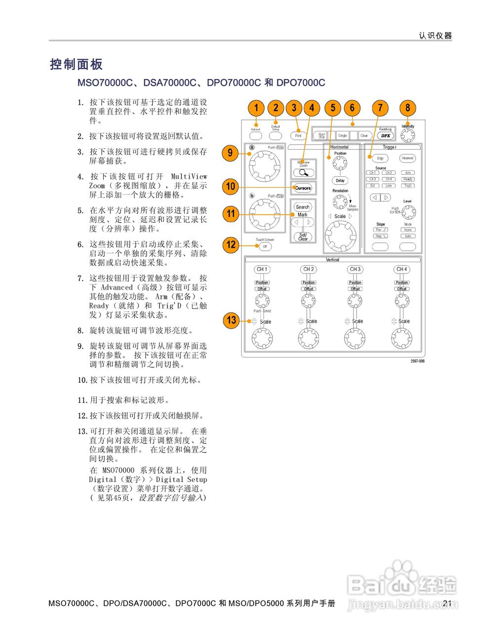 泰克DPO5034数字示波器用户手册:[5]